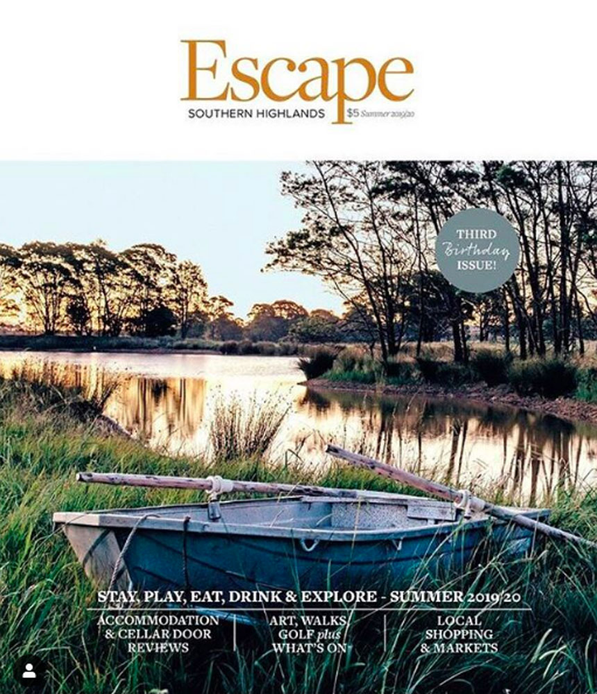 Paddock to Plate featured in Escape Magazine
